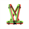 High visibility reflective security safety vest adjustable belt